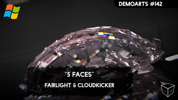 DemoArts #142 - "5 Faces" by Fairlight & Cloudkicker